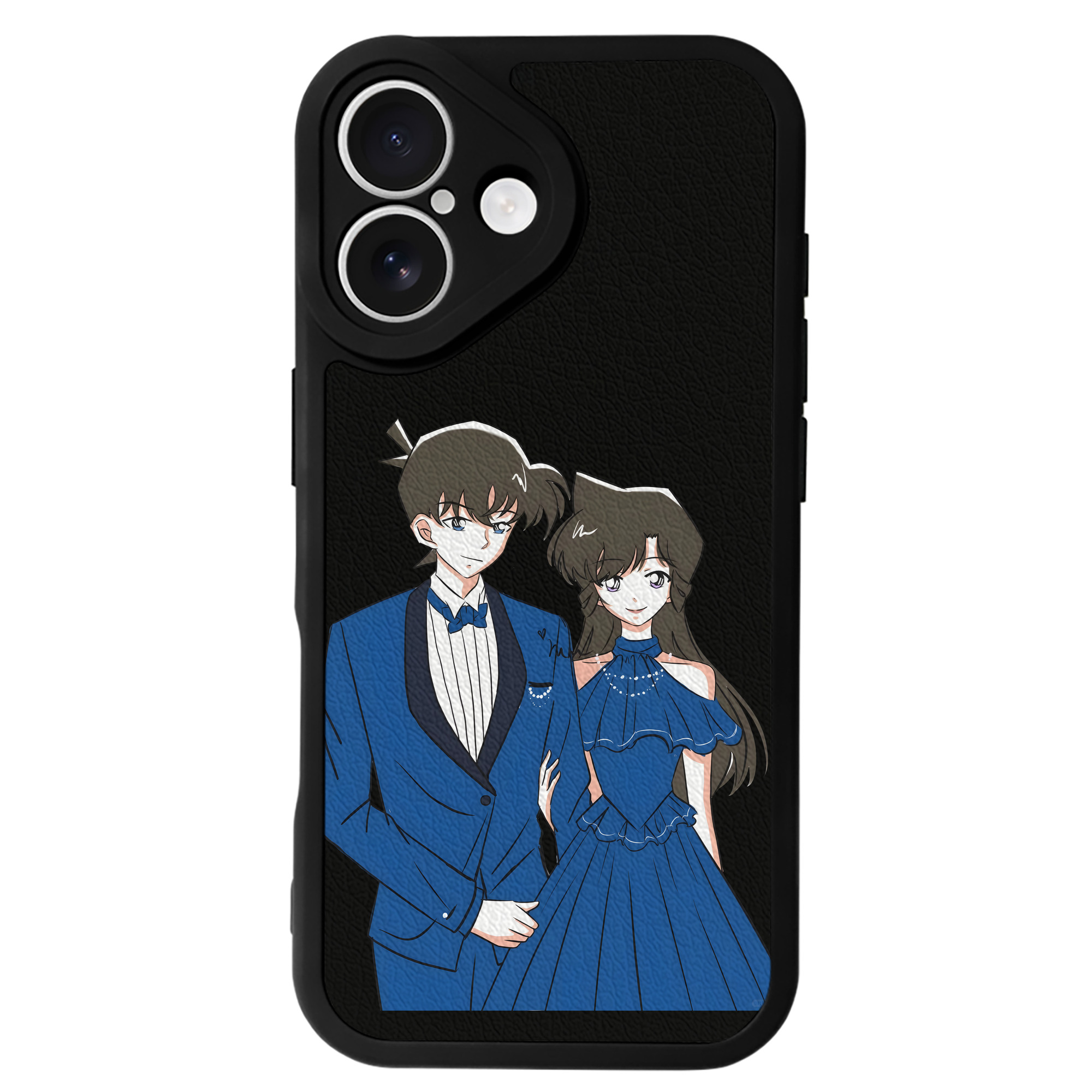 （画像用） 名探偵コナン 江戸川 コナン Detective Conan Conan Edogawa 【iPhone 16シリーズ対応】シリコンスマホケース（レザー調） 材質：シリコン